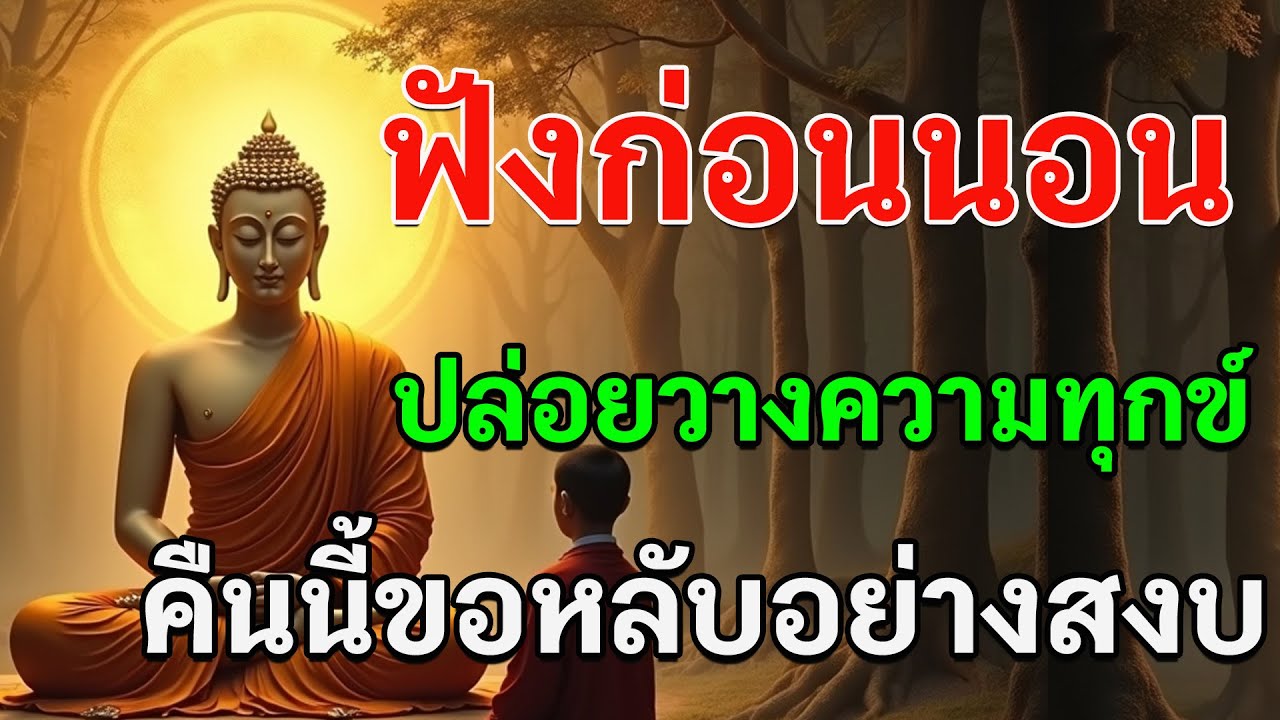 ฟังก่อนนอน ปล่อยวางความทุกข์ คืนนี้ขอหลับอย่างสงบ