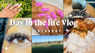 DAY IN THE LIFE VLOG | LASHES | NAILS | GAMES | NAMIBIAN YOUTUBER #lashtech  #windhoek #nailtech