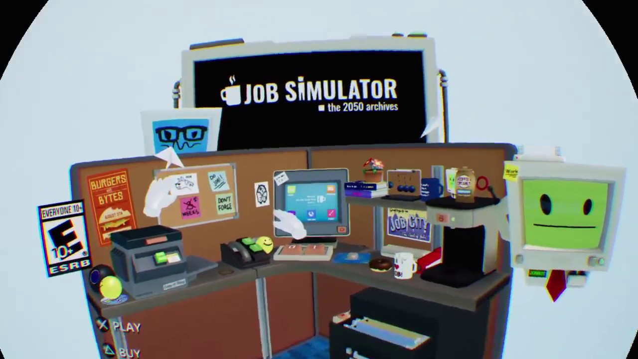Testing Playstation VR Demo Disc 2.0 Job Simulator YouTube