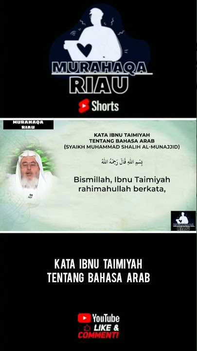 Kata Ibnu Taimiyah Tentang Bahasa Arab - Syaikh Shalih Al-Munajjid _Nasehat Ulama #Shorts