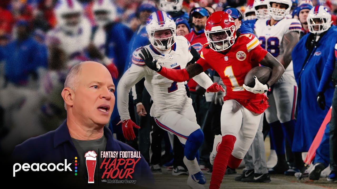 Will Xavier Worthy be Chiefs' top-scoring wide receiver? | Fantasy Football Happy Hour | NFL on NBC