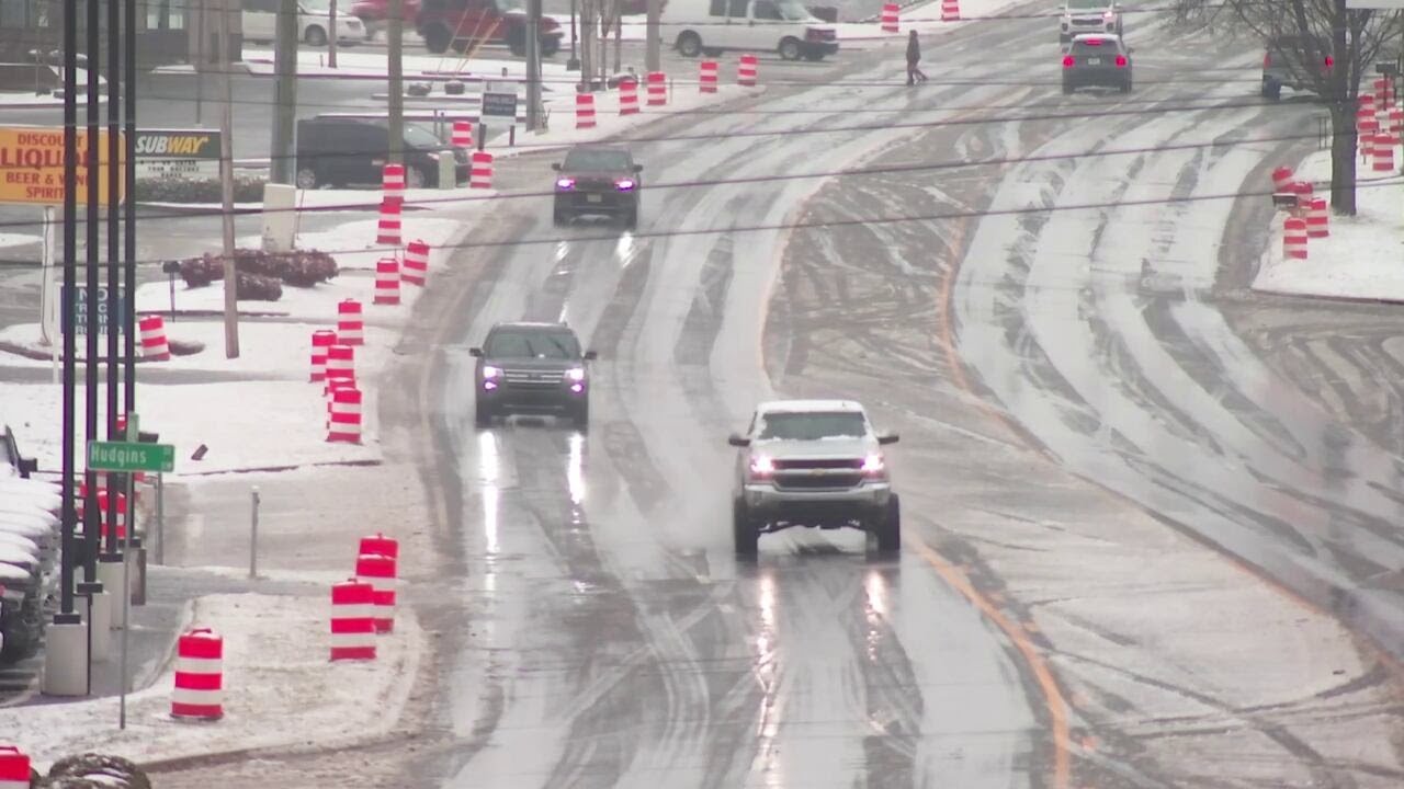 Road conditions improving after winter storm moves through metro ...