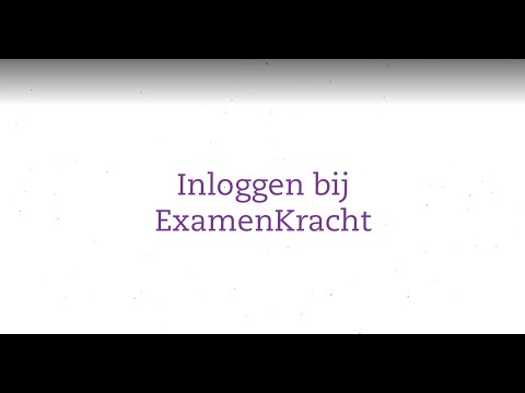 Leerling instructiefilmpje ExamenKracht - inloggen