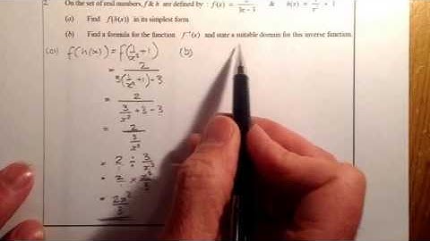 Composite Functions Higher Exam Revision Q1-3 of 4