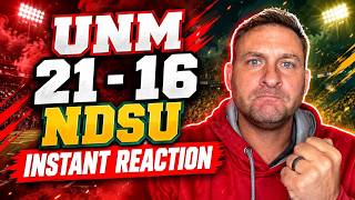 INSTANT REACTION: UNM 21 - 16 NDSU