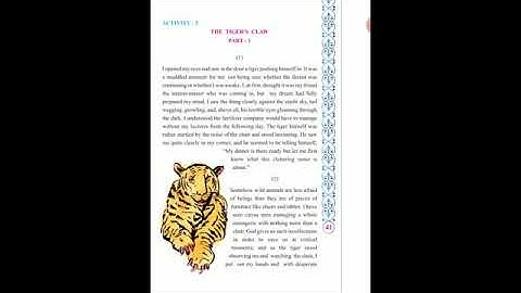 STD 8,EM,SUB ENGLISH  UNIT 5 The Tiger