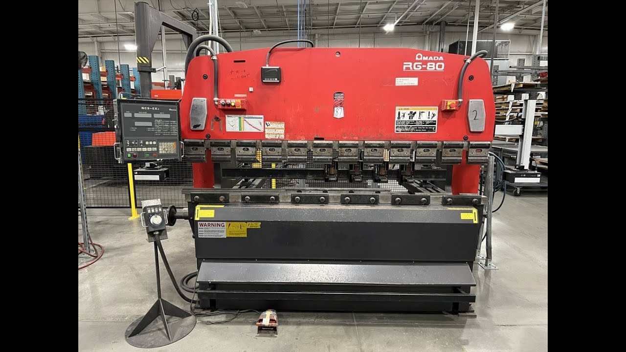 Amada RG80 CNC Press Brake YouTube