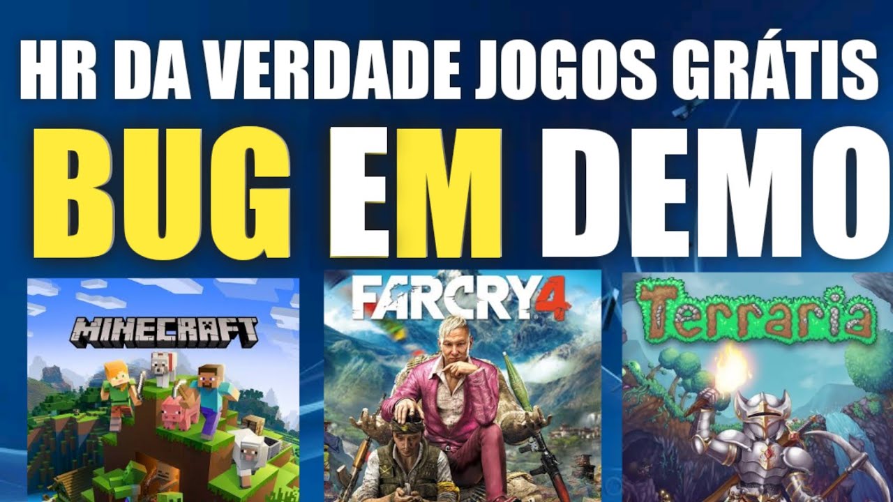 Minecraft GRÁTIS no PS4  BUG Ainda Funciona ? 