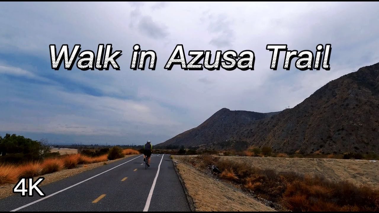 4K Walking in the light rain Cloudy Weather in Azusa Trail Hiking