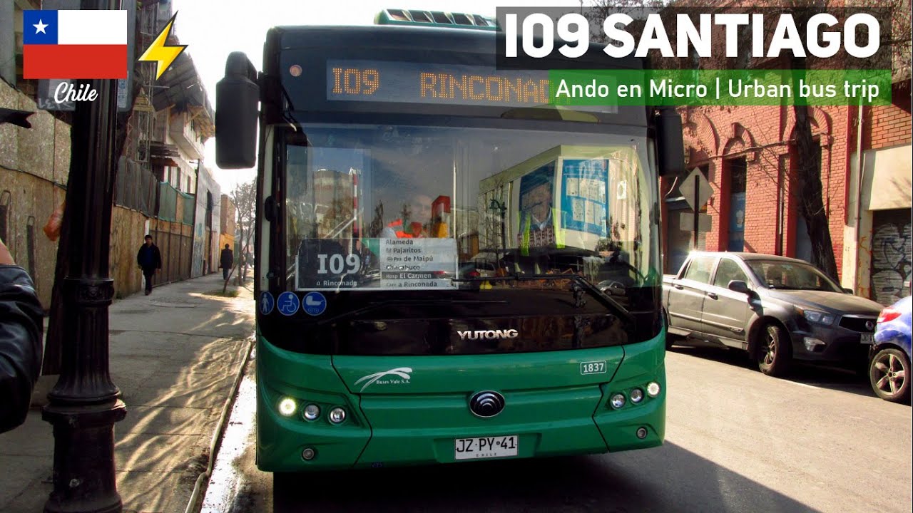 Автобусная поездка I09 Сантьяго-де-Чили на ЭЛЕКТРИЧЕСКОМ АВТОБУСЕ YUTONG E12 LF