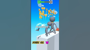 Nice Headshot DouBle Kill In Gun Sprint Game GamePlay Short Video #shorts