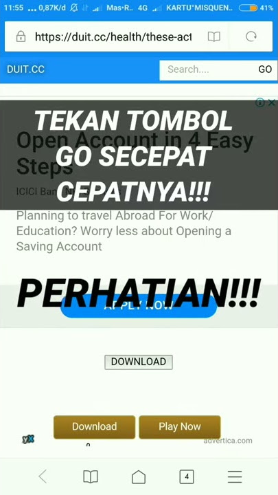 Cara melewati link duit cc