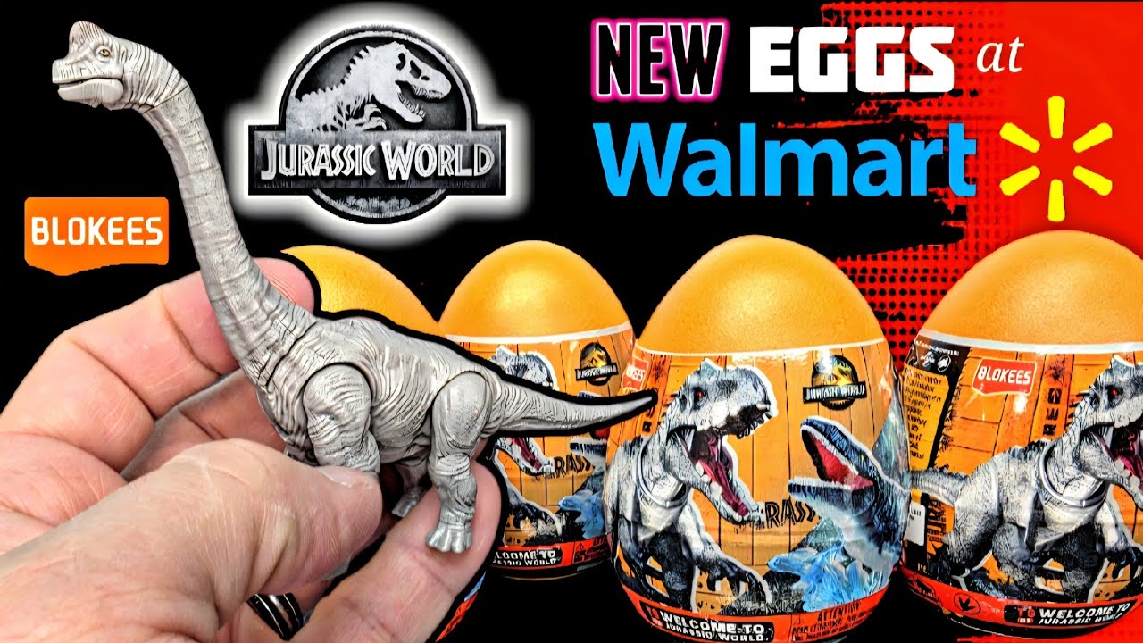NEW Jurassic World surprise eggs at Walmart from Blokees!!! Articulated ...