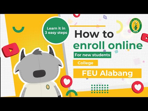 #TAMbayanTV​: How to Enroll Online in FEU Alabang (for new students in College)