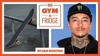 Nyjah Huston Shows His Home Gym & Fridge | Gym & Fridge | Men's Health