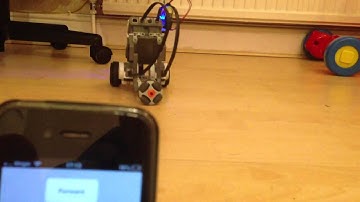 LEGO NXT controlled by a iPhone using the Dexter Ind WIFI Sensor