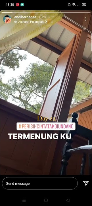 Daddy ANDI BERNADEE💙 termenung d set  #PerisikCintaTakDiundang 😢🥺 ..cepat lar covid settle🤲🏻🤍💯