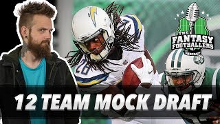 Fantasy Football 2018 - Live 12 Team Mock + Rankings Renovations - Ep. #569