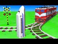 【踏切アニメ】くっつく電車 Railroad Crossing Train Animation