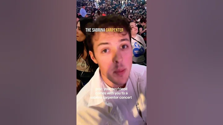 Her boyfriend wasn’t having fun at Sabrina Carpenter concert until Juno 😂 #sabrinacarpenter #shorts