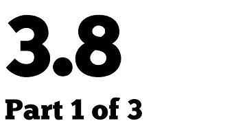 Calculus of motion | Section 3.8 part 1
