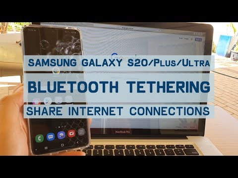 Galaxy S20/S20+: How to Share Internet Connection To Macbook Pro Using Bluetooth Tethering