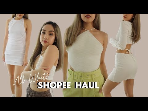 All White Shopee Haul + BIG GIVEAWAY | Kally Araneta