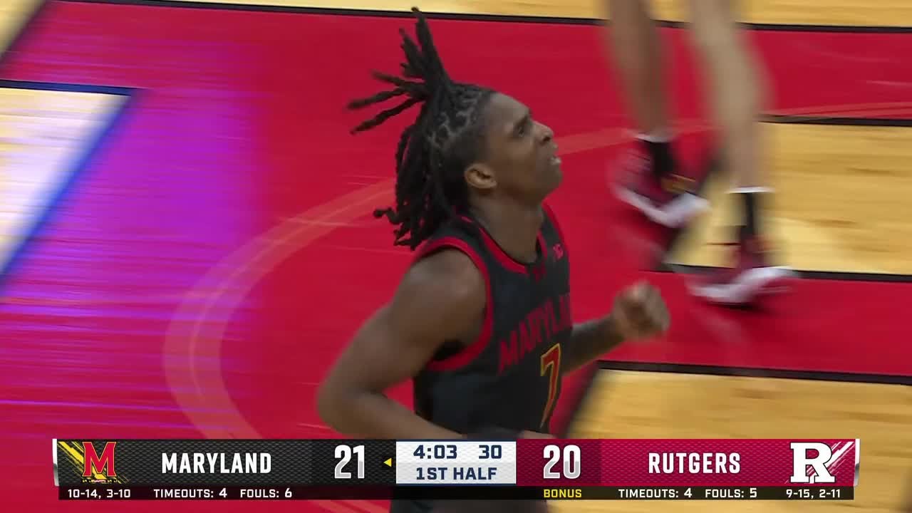Andre Mills to Solomon Washington for the SLAM at Rutgers | Maryland Basketball