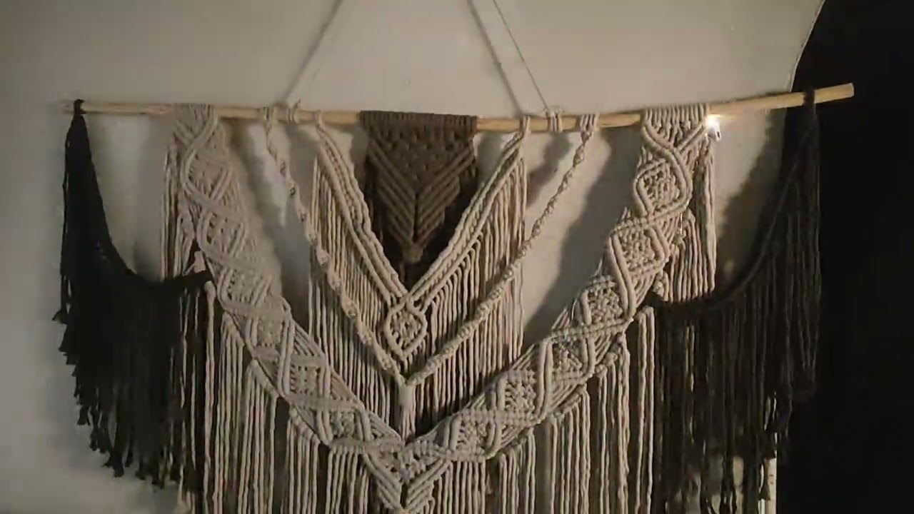 macrame wallجداريه مكرميه مميزه