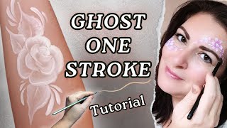GHOST ONE STROKE - Face paint Tutorial ✨ Tips & Techniques for Beginners