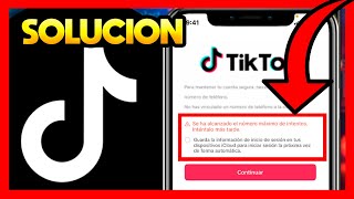✅SE HA ALCANZADO EL NUMERO MAXIMO DE INTENTOS TIKTOK