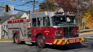whelen Mechanical Meriden Fire Department Engine 4 Responding To A Hiker Rescue 