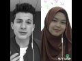 One Call Away Charlie Puth Sheryl Shazwanie duet on Smule app