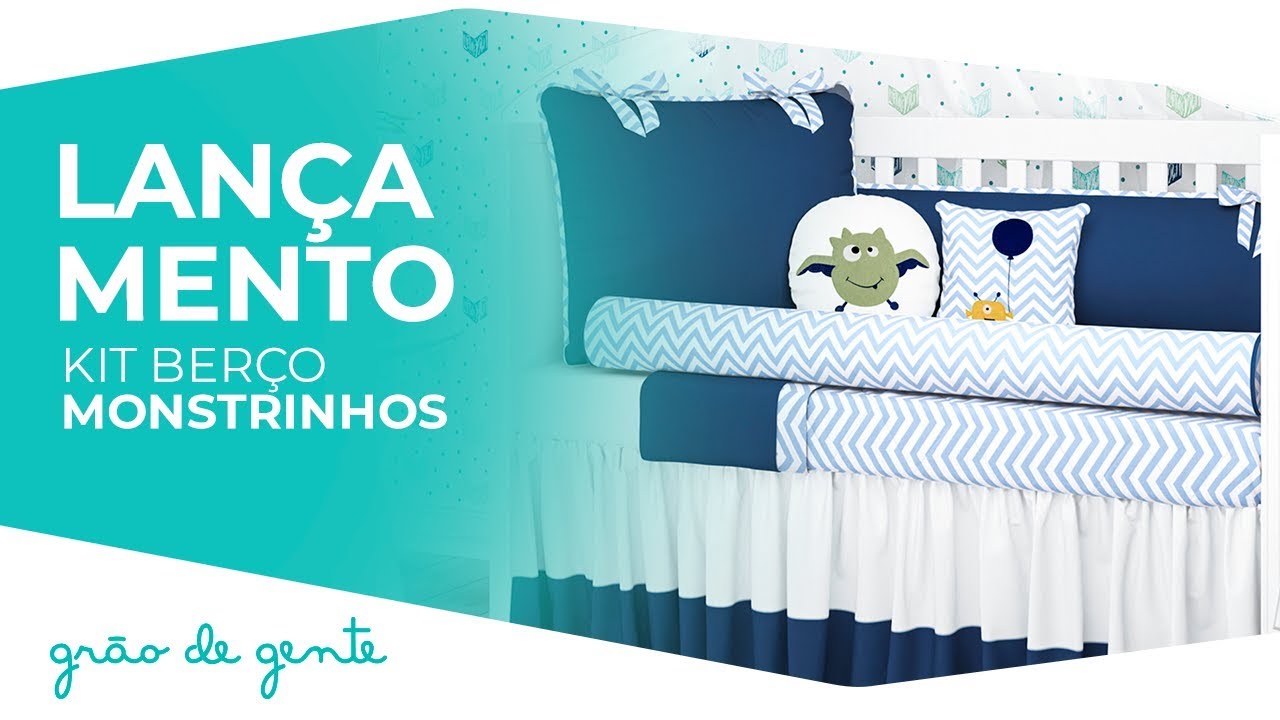 Kit Berço Monstrinhos - Grão de Gente gravidez medicina