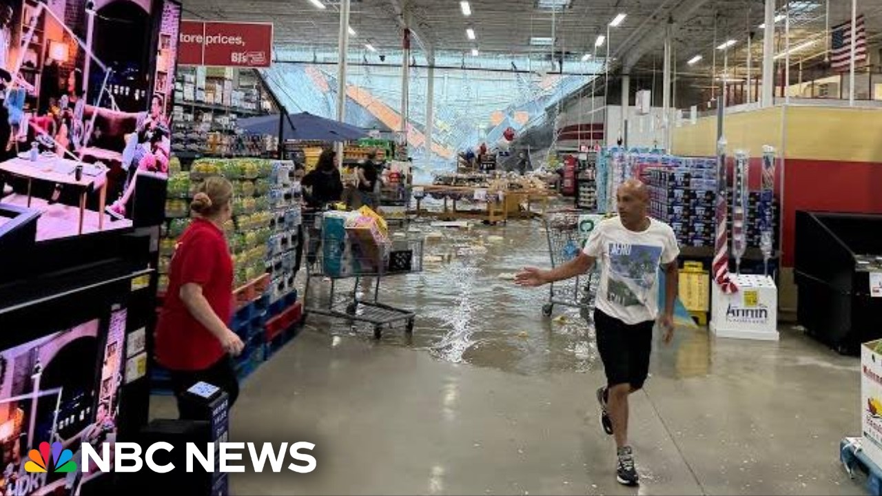 Dramatic roof collapse at New Jersey BJ’s rattles witness: ‘I’ve never seen anything like that’