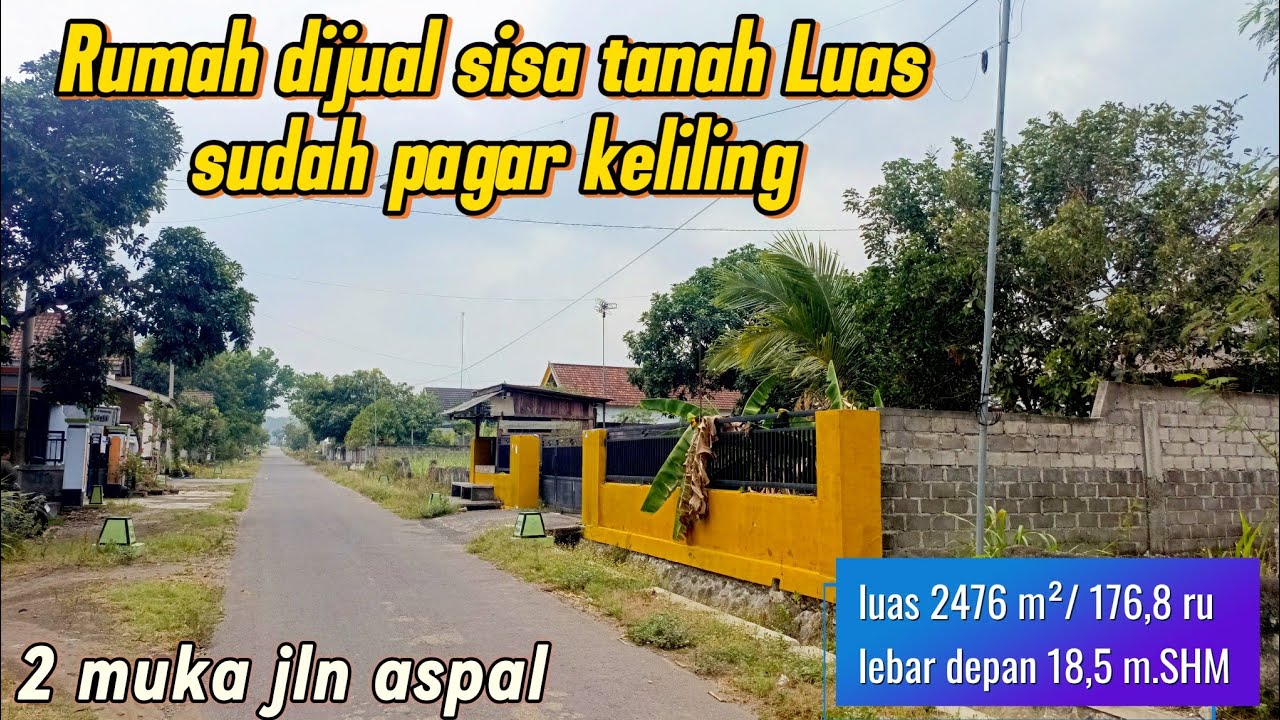 Rumah dijual sisa tanah luas sudah pagar keliling ( 082194791760 )