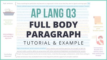 AP Lang Q3 FULL Body Paragraph: Master the Argument Essay