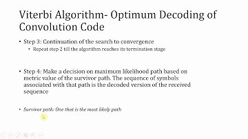 Convolution Code Viterbi Algorithm - Part 7 a