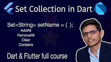 Set Collections in dart| Collections in dart programming language | Map List set in dart