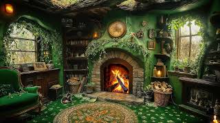 St. Patrick’s Day Cozy Jazz ☘️ Fireplace Glow, Soft Green Ambience & Jazz for Work & Calm Evenings