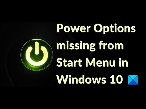 Power Options missing from Start Menu in Windows 10 hqdefault