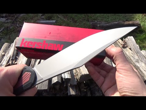 Kershaw Strata XL Folding Knife () 5.4 Inch Blade Length, Overview And Bottle Sacrifice