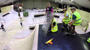 Foam Dart Thunder - Nerf War at Transgression Skate Park 9