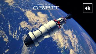 Orbit 4k - A Journey Around Earth Nature in Real-Time | Space Shuttle | Mars  | Satellite