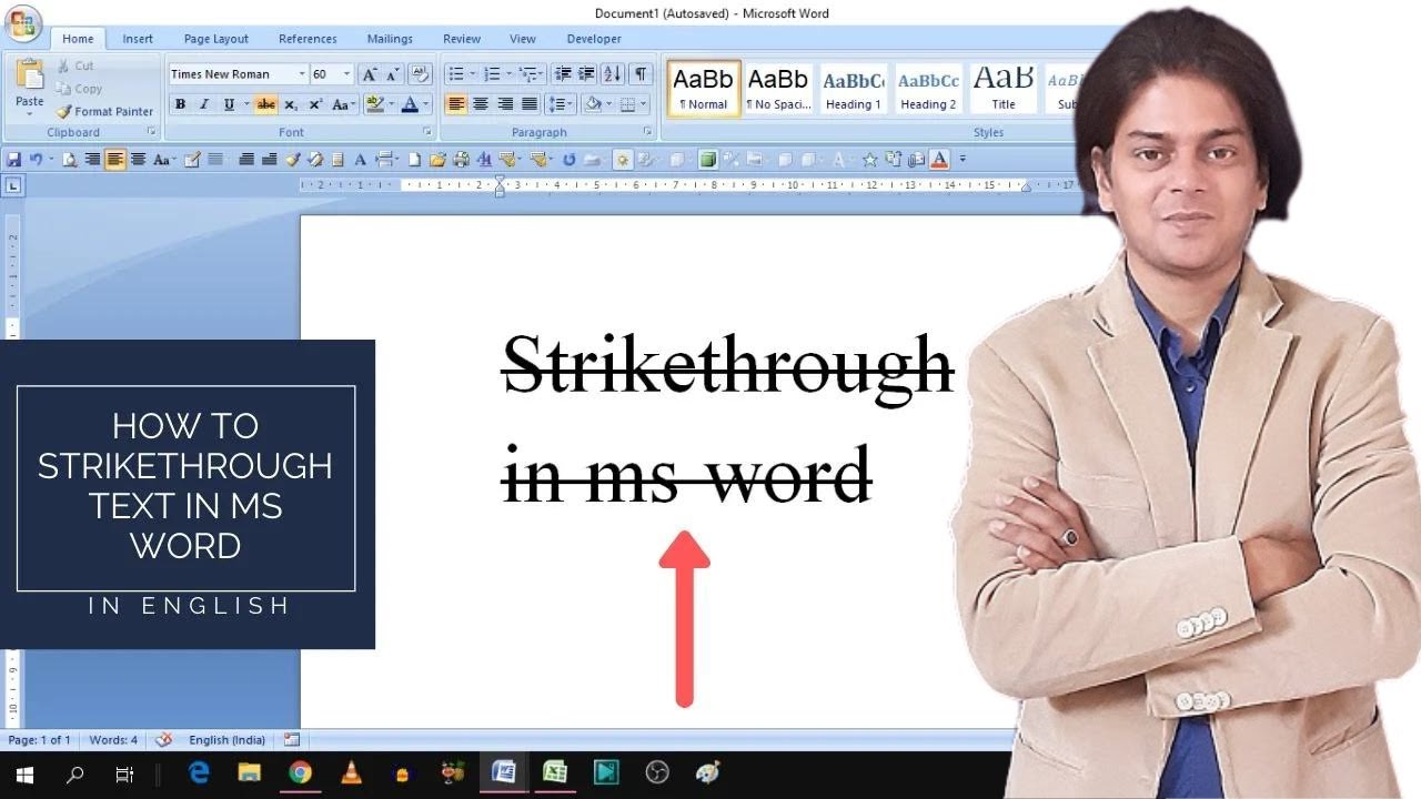 microsoft word strikethrough shortcut