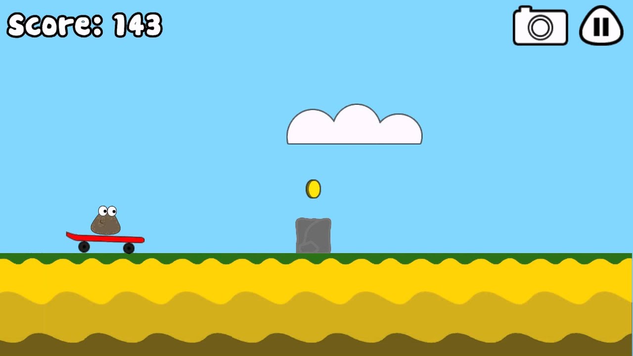 Jogo Pou Jump Adventure no Joguix