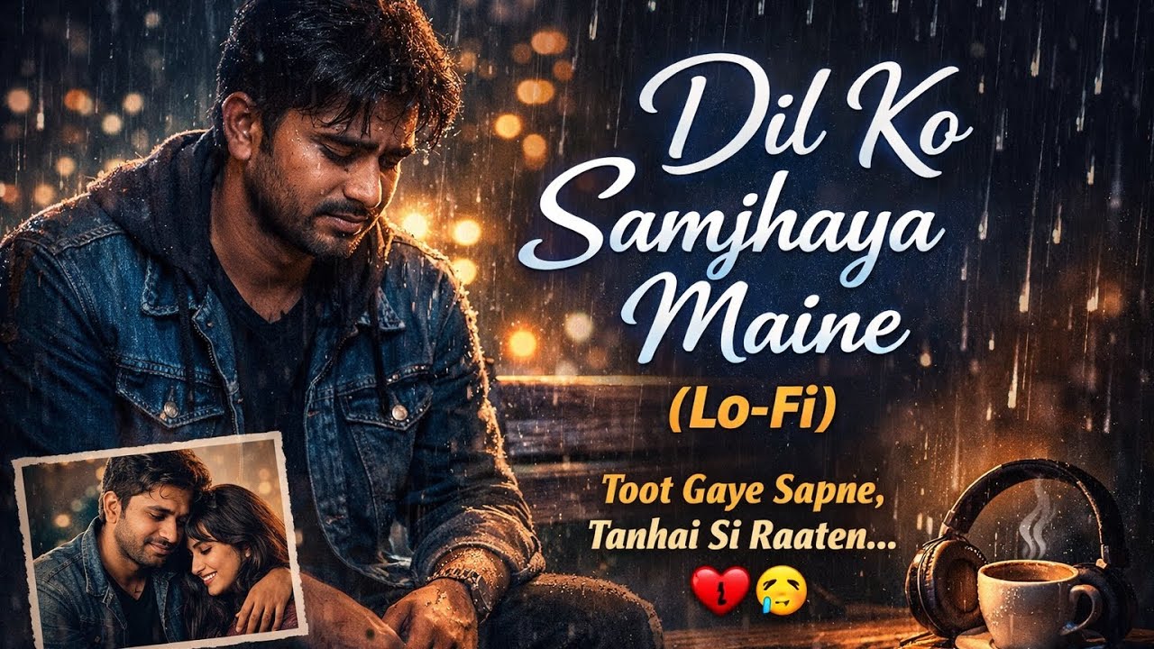 Dil Ko Samjhaya Maine 💔 | Heartbreaking Lo-Fi Song | Sad Hindi Love Story Song #lofisong#sadlofi 