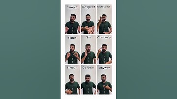 Basic words in English-Learn Indian sign language #deaf #deafcommunity #signlanguage #shorts #youtub