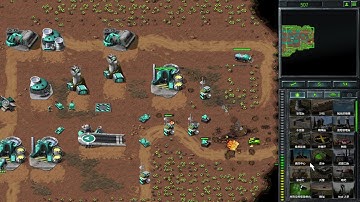 C&C Remastered-Mujalli Mod-Random VS 3 Hard AI "MiniWarZ -#18- Desert Pass"