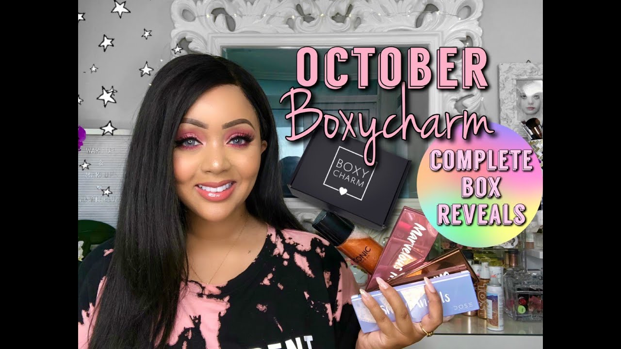 OCTOBER BOXYCHARM 2019 FULL BOX REVEALS - 3 VARIATIONS AND FREE GIFT || BOXYCHARMSNEAKPEEK
